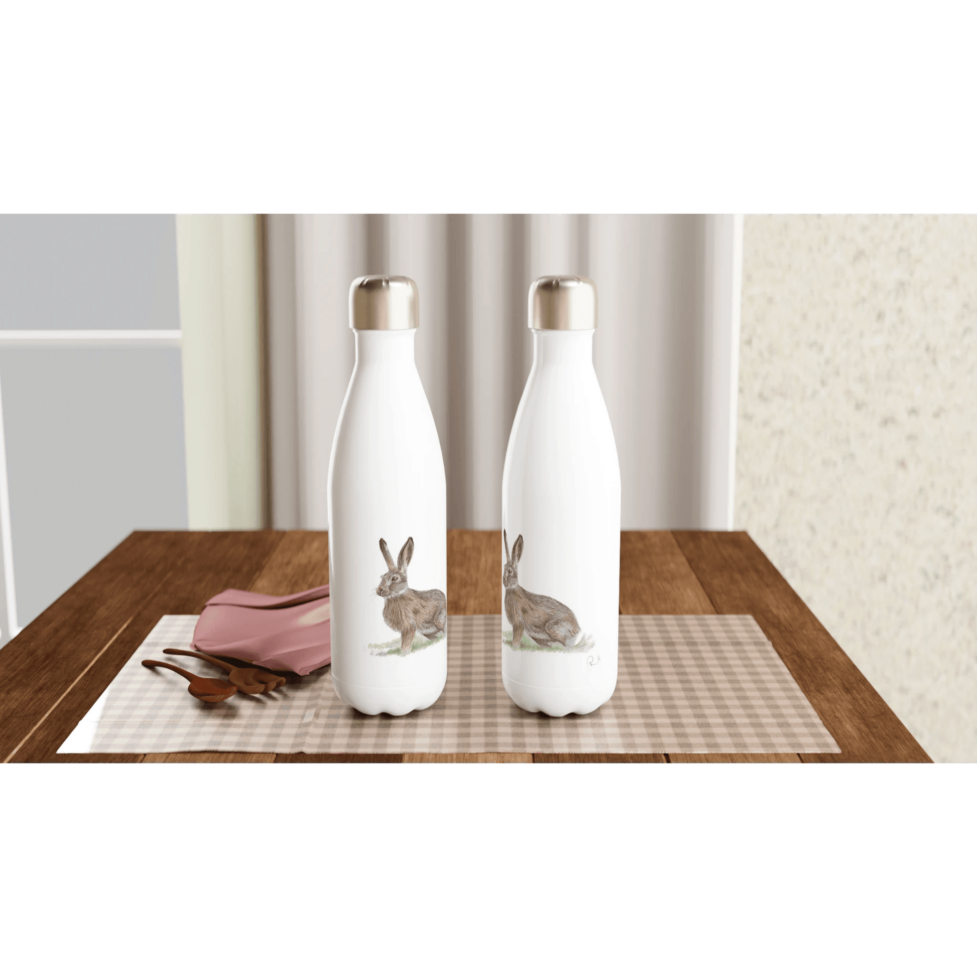 'Brown Hare' Water Bottle - Ruth's Studio 