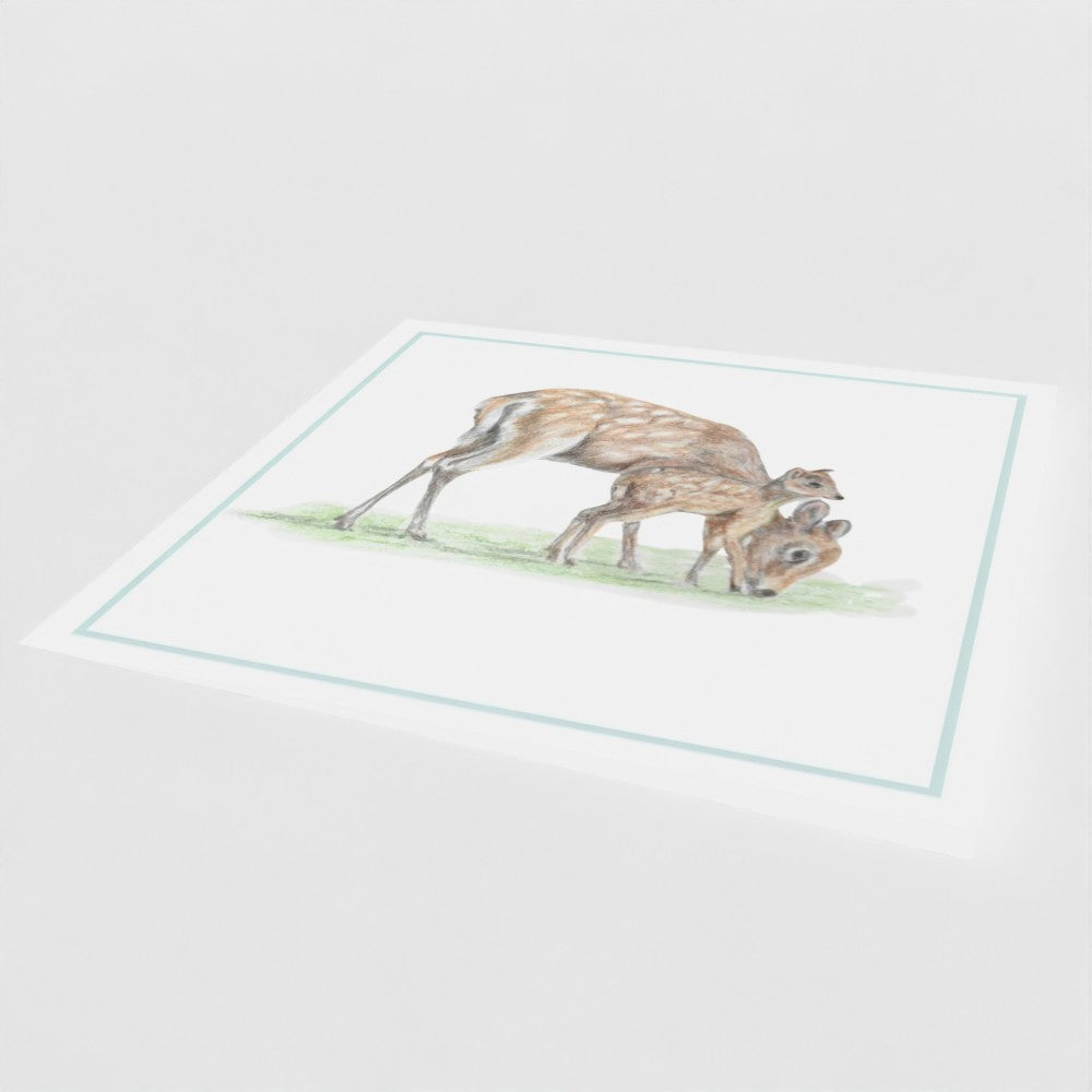 'Sika Deer' Greeting Cards
