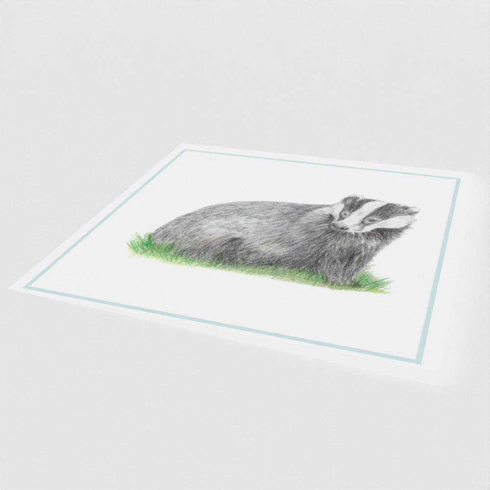 'Badger' Greeting Card