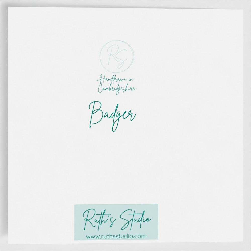 'Badger' Greeting Card