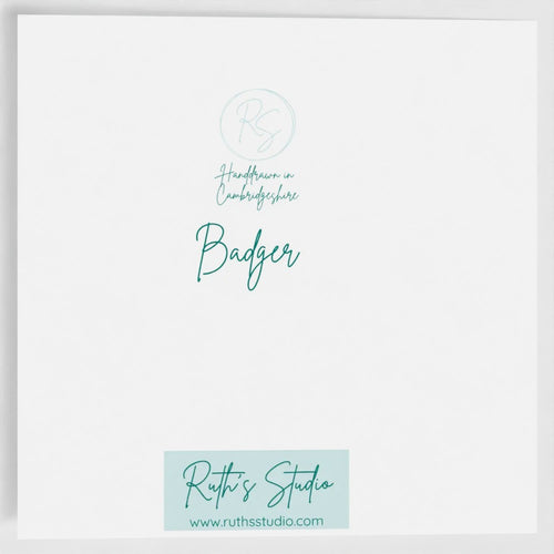 'Badger' Greeting Card