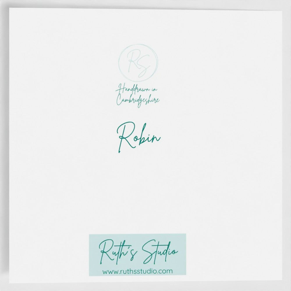 Robin greetings card